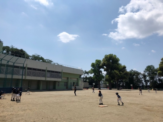 8月25日　愛甲小と合同練習と遠征組